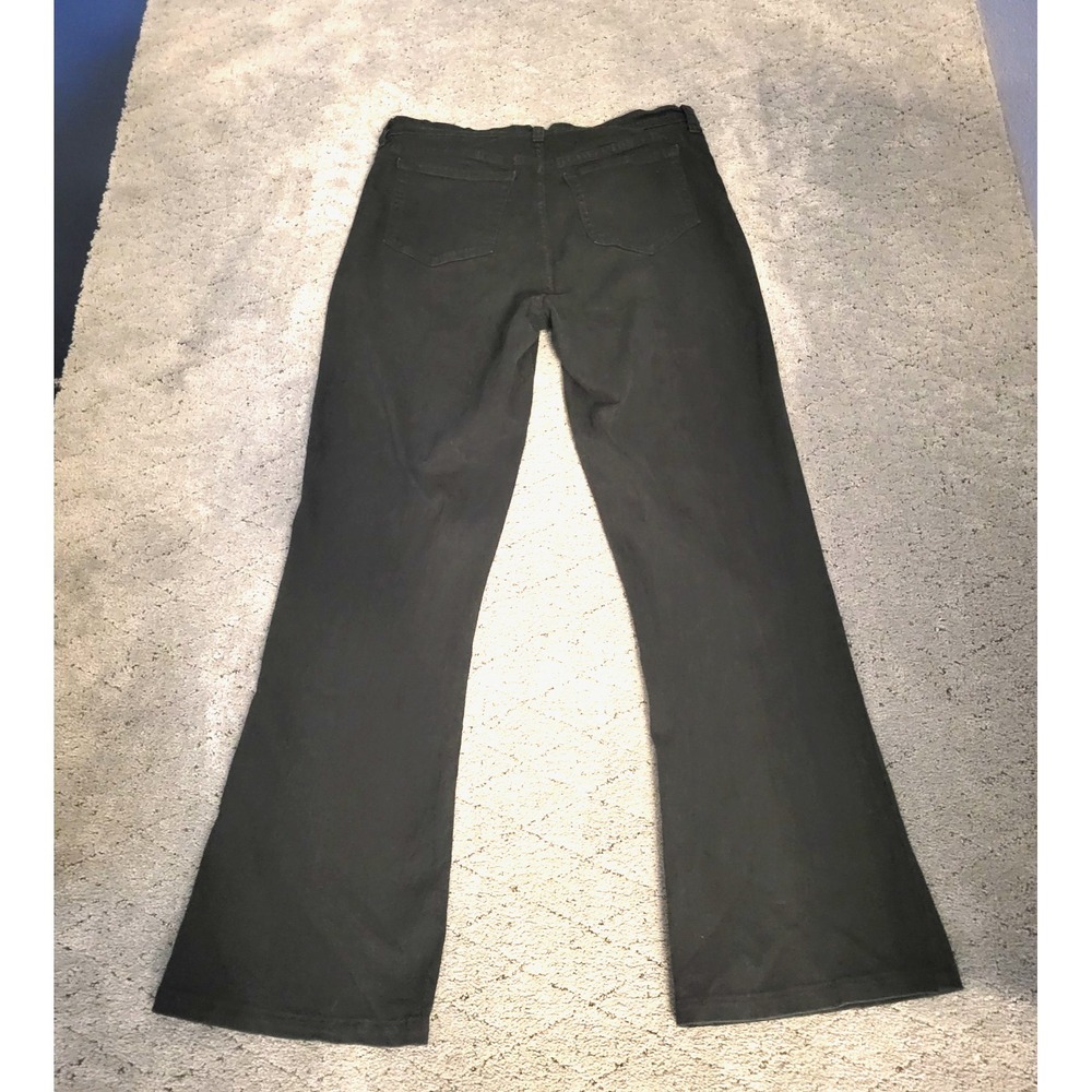 NYDJ Jeans Womens‎ 12 Black Sarah Classic Bootcut High Rise Lift Tuck Stretch